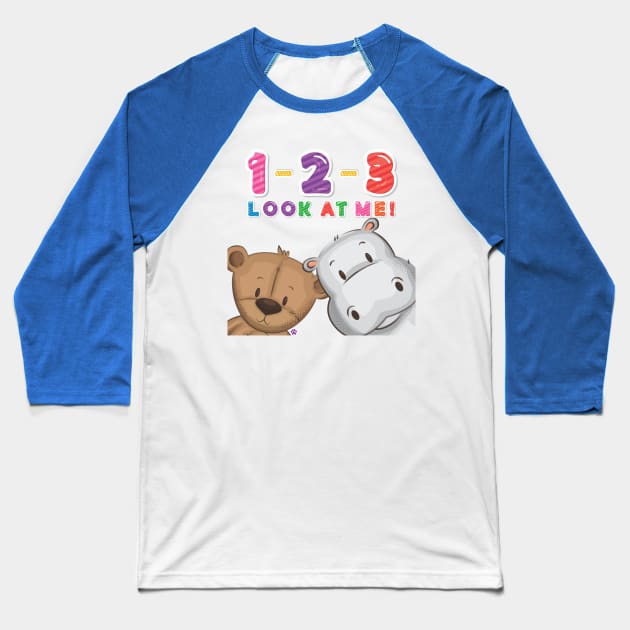 1-2-3 Look at Me! Baseball T-Shirt by Mama_Baloos_Place